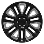 OE Wheels CV57 24x10 6x139.7 31et Gloss Black with Chrome Insert Wheel - View 2