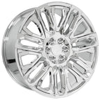 OE Wheels CV57 24x10 6x139.7 31et Chrome with Chrome Insert Wheel - View 3