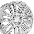 OE Wheels CV57 24x10 6x139.7 31et Chrome with Chrome Insert Wheel