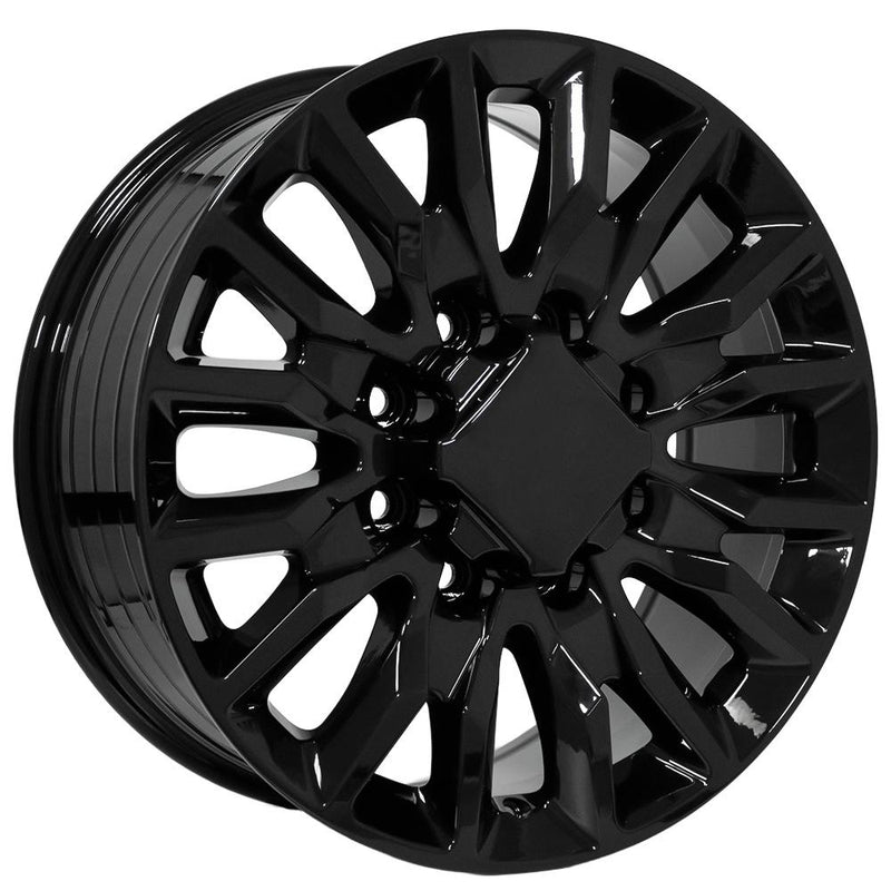OE Wheels CV59B 20x8.5 8x180 44et Gloss Black Wheel - View 3