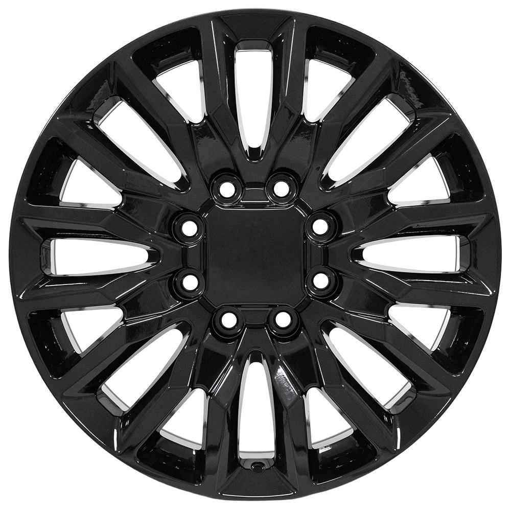 OE Wheels CV59B 22x8.5 8x180 44et Gloss Black Wheel - View 2