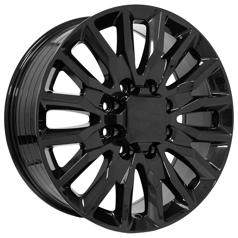 OE Wheels CV59B 22x8.5 8x180 44et Gloss Black Wheel - View 3