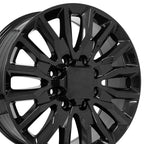 OE Wheels CV59B 22x8.5 8x180 44et Gloss Black Wheel