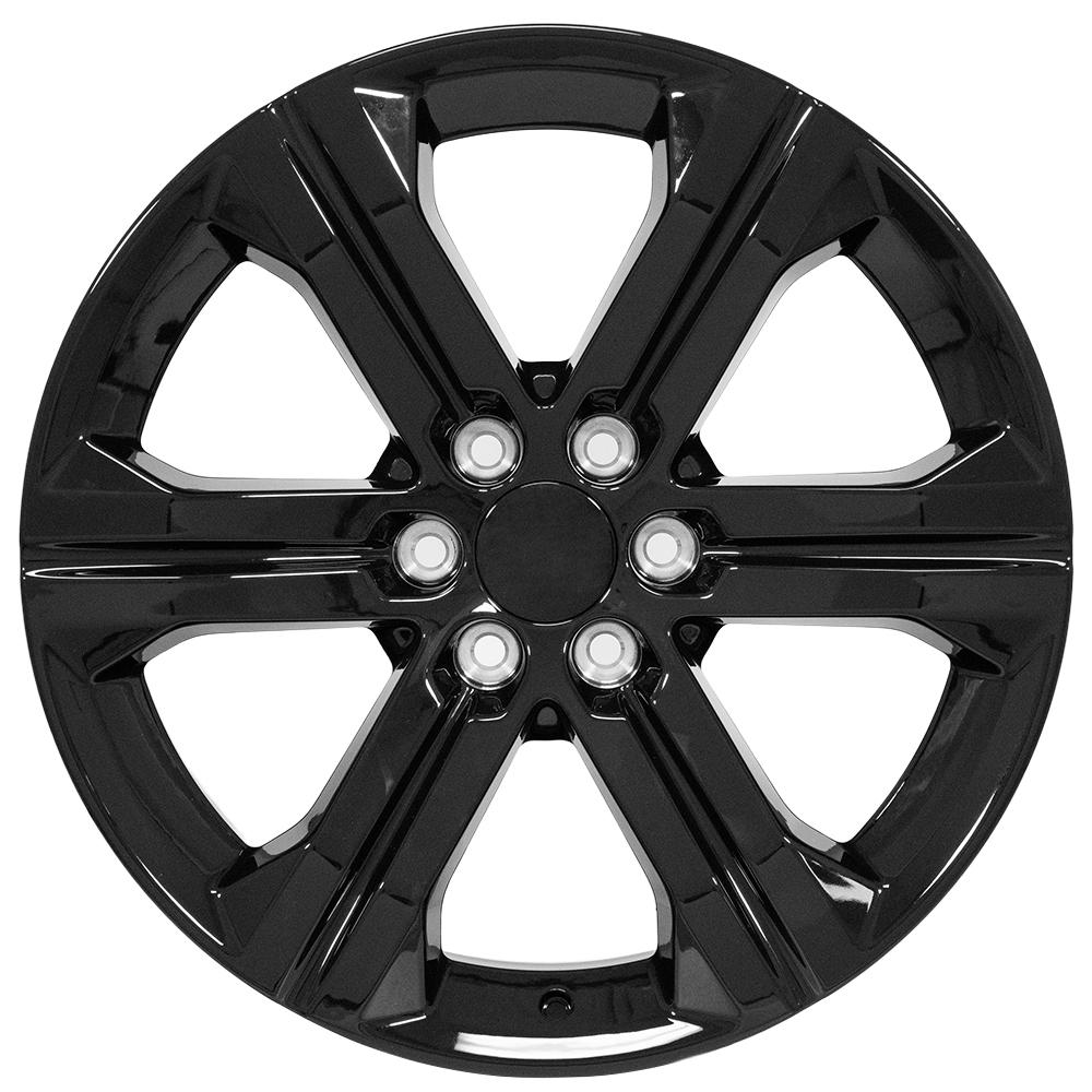 OE Wheels CV60 22x9 6x139.7 24et Gloss Black Wheel - View 2