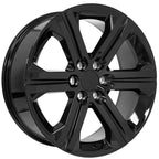 OE Wheels CV60 22x9 6x139.7 24et Gloss Black Wheel - View 3