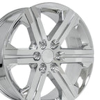 OE Wheels CV60 22x9 6x139.7 24et Chrome Wheel