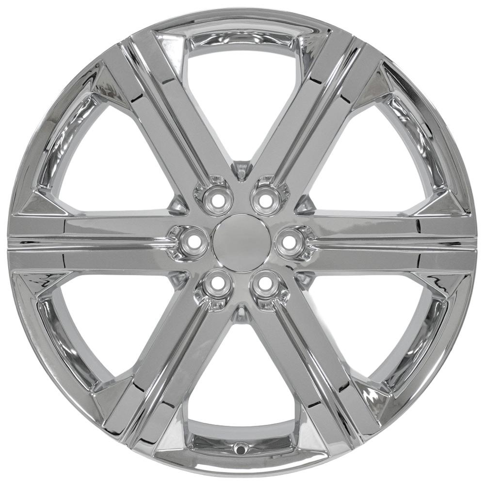 OE Wheels CV60 24x10 6x139.7 30et Chrome Wheel - View 2