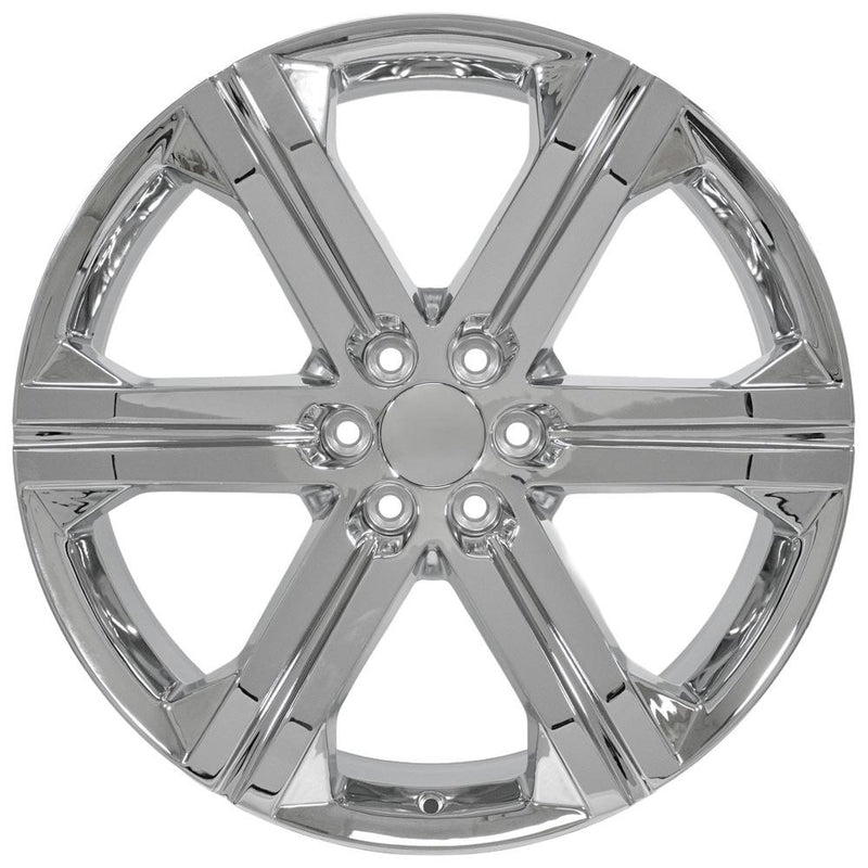 OE Wheels CV60 24x10 6x139.7 30et Chrome Wheel - View 2