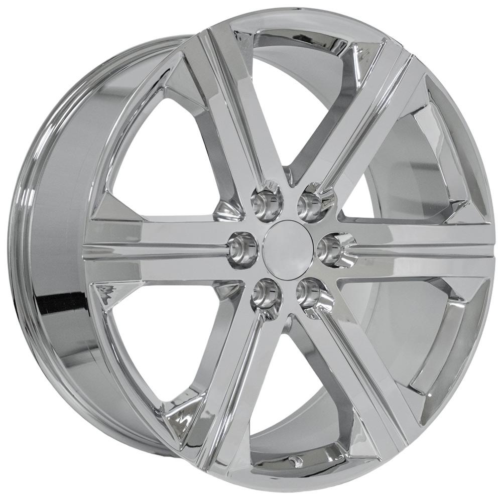 OE Wheels CV60 24x10 6x139.7 30et Chrome Wheel - View 3