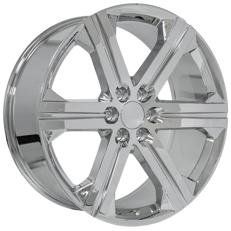 OE Wheels CV60 24x10 6x139.7 30et Chrome Wheel - View 3