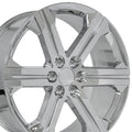 OE Wheels CV60 24x10 6x139.7 30et Chrome Wheel