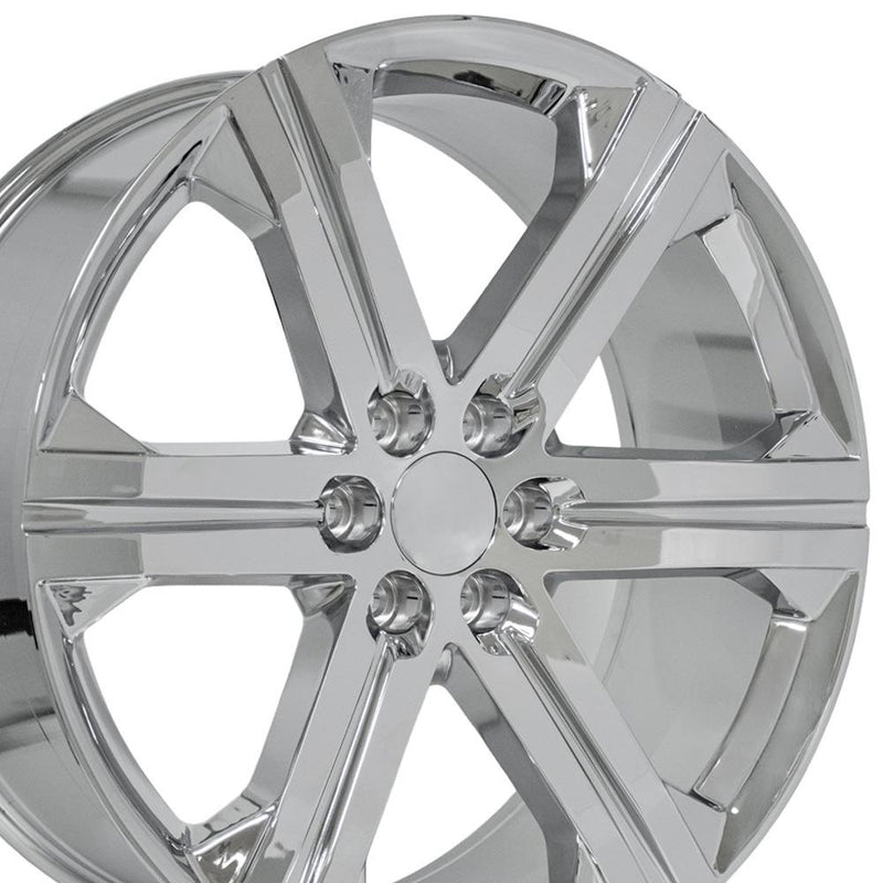 OE Wheels CV60 24x10 6x139.7 30et Chrome Wheel