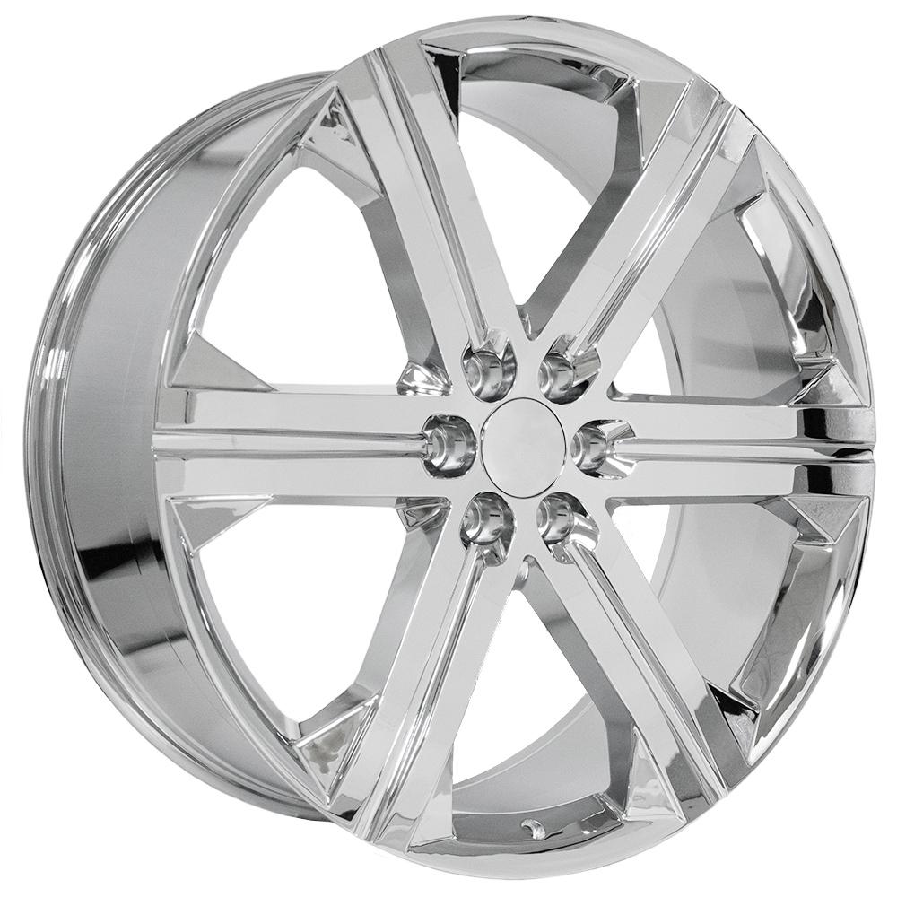 OE Wheels CV60 26x10 6x139.7 30et Chrome Wheel - View 3