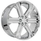 OE Wheels CV60 26x10 6x139.7 30et Chrome Wheel - View 3