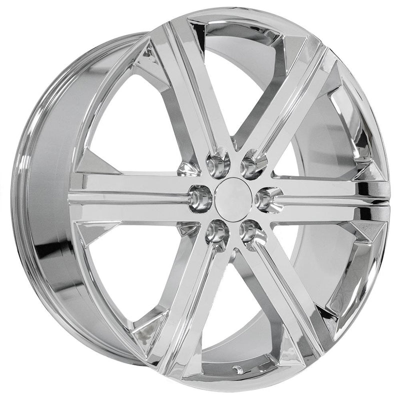 OE Wheels CV60 26x10 6x139.7 30et Chrome Wheel - View 3