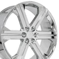 OE Wheels CV60 26x10 6x139.7 30et Chrome Wheel