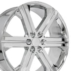 OE Wheels CV60 26x10 6x139.7 30et Chrome Wheel