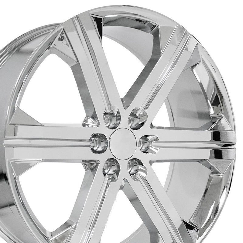 OE Wheels CV60 26x10 6x139.7 30et Chrome Wheel