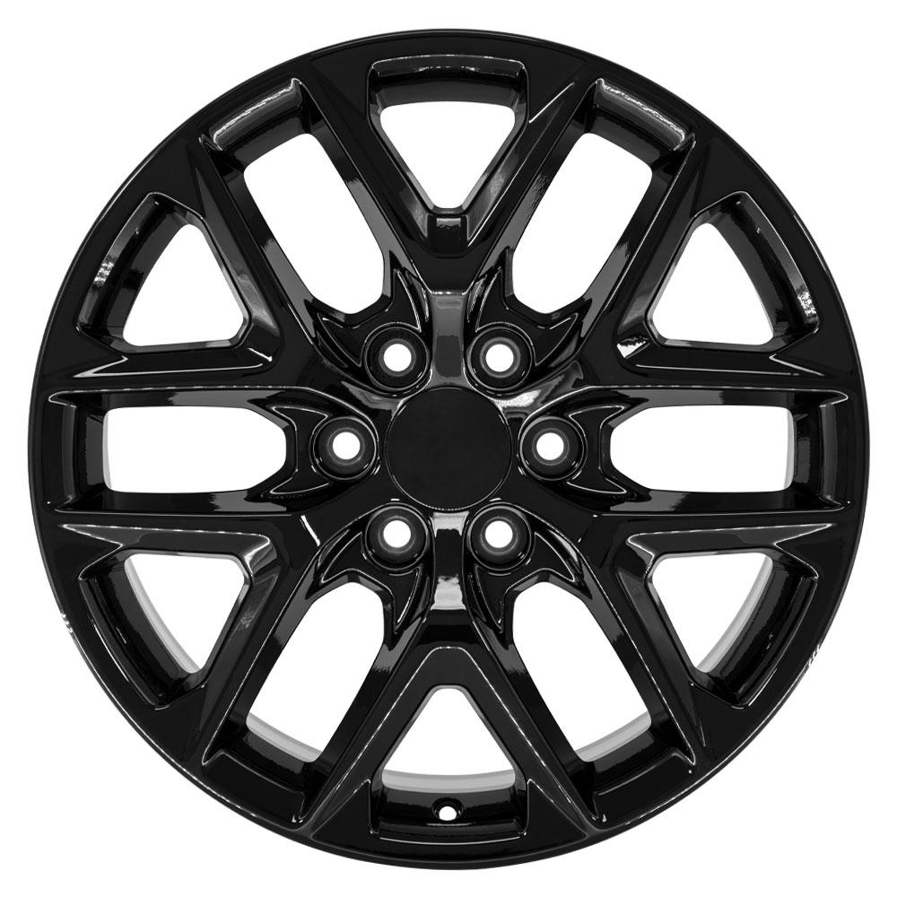 OE Wheels CV62 20x9 6x139.7 28et Gloss Black Wheel - View 2