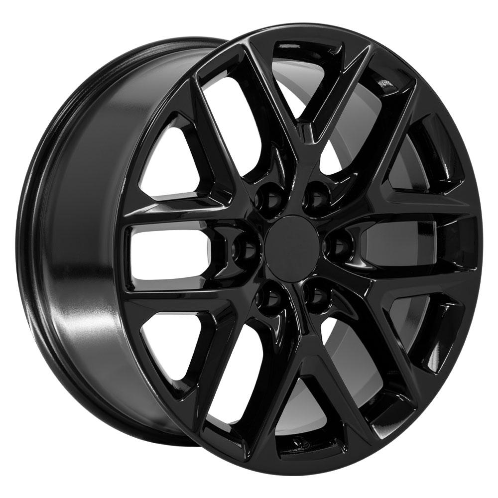 OE Wheels CV62 20x9 6x139.7 28et Gloss Black Wheel - View 3