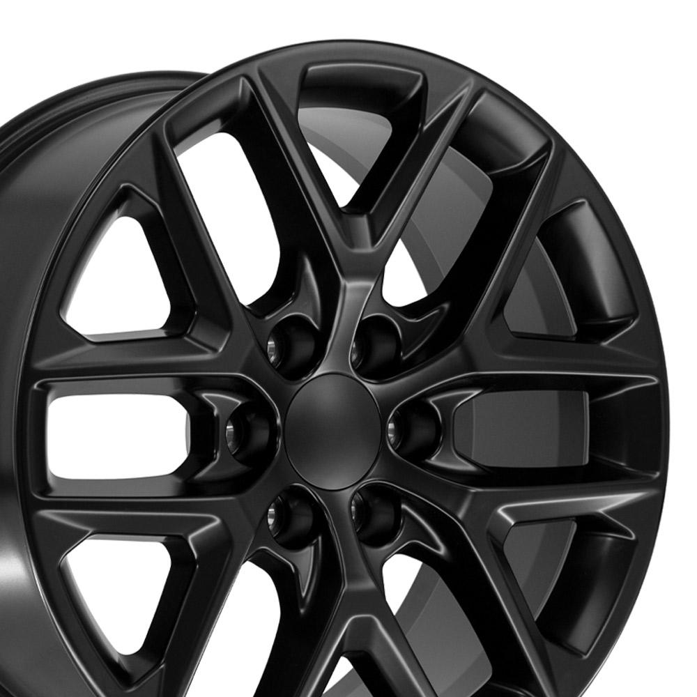 OE Wheels CV62 20x9 6x139.7 28et Satin Black Wheel