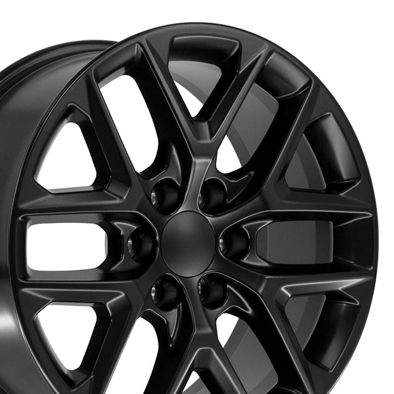 OE Wheels CV62 20x9 6x139.7 28et Satin Black Wheel