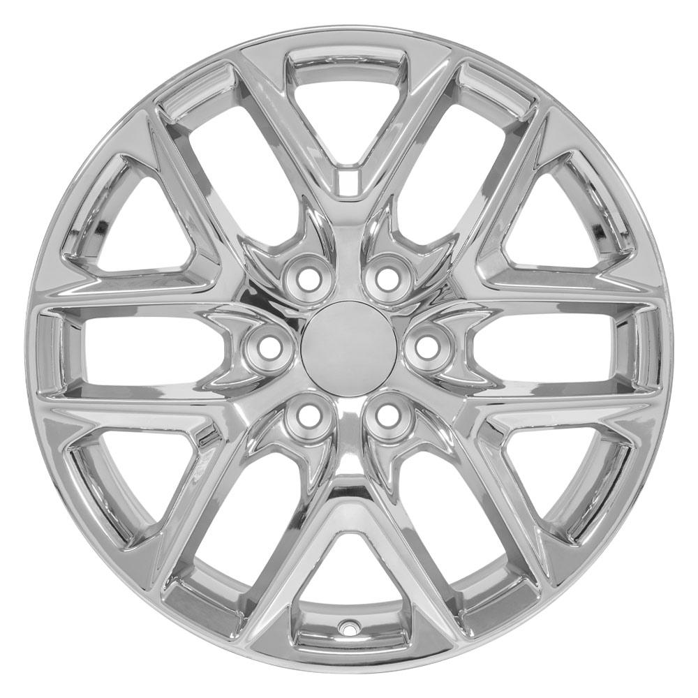 OE Wheels CV62 20x9 6x139.7 28et Chrome Wheel - View 2