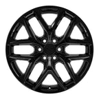 OE Wheels CV62 22x9 6x139.7 28et Gloss Black Wheel - View 2
