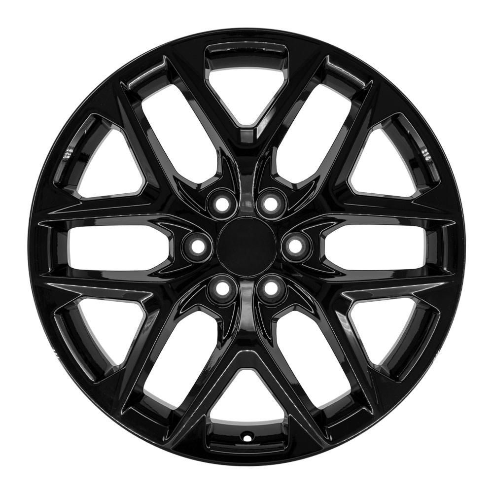 OE Wheels CV62 22x9 6x139.7 28et Gloss Black Wheel - View 2