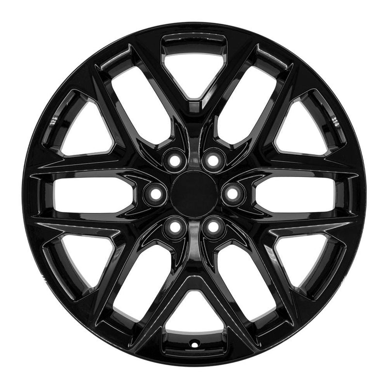 OE Wheels CV62 22x9 6x139.7 28et Gloss Black Wheel - View 2