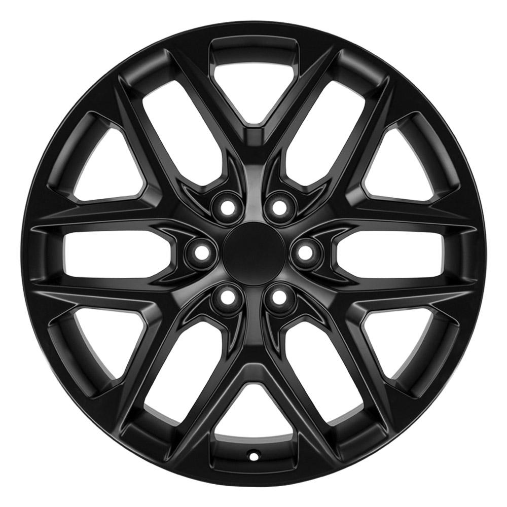 OE Wheels CV62 22x9 6x139.7 28et Satin Black Wheel - View 2