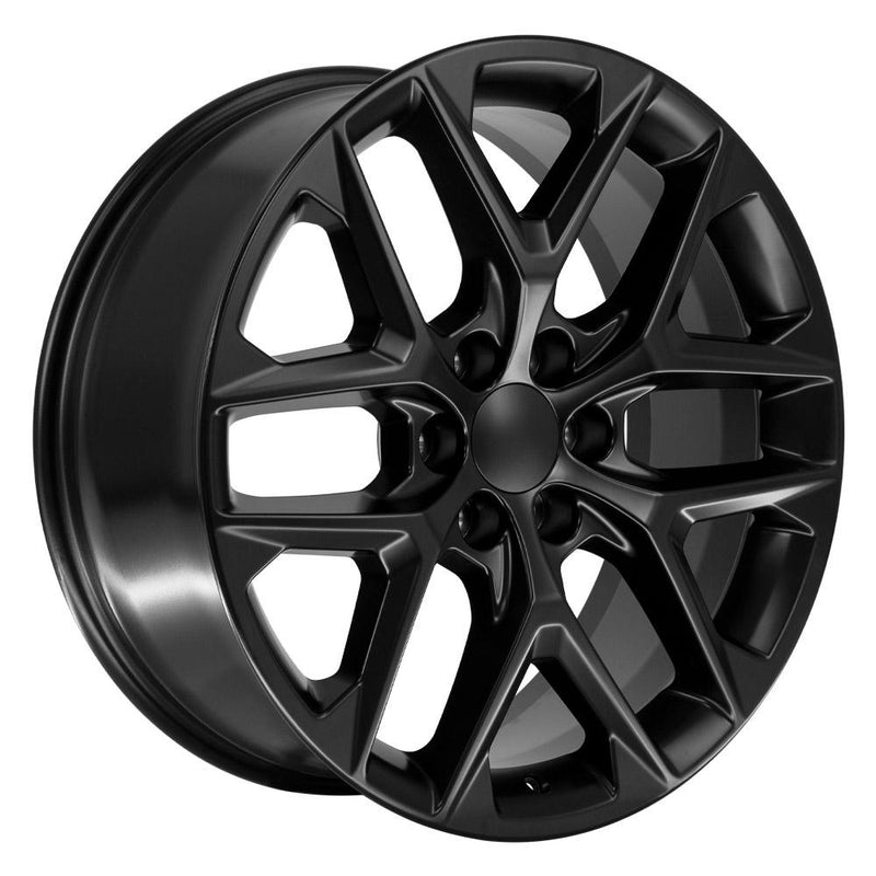 OE Wheels CV62 22x9 6x139.7 28et Satin Black Wheel - View 3