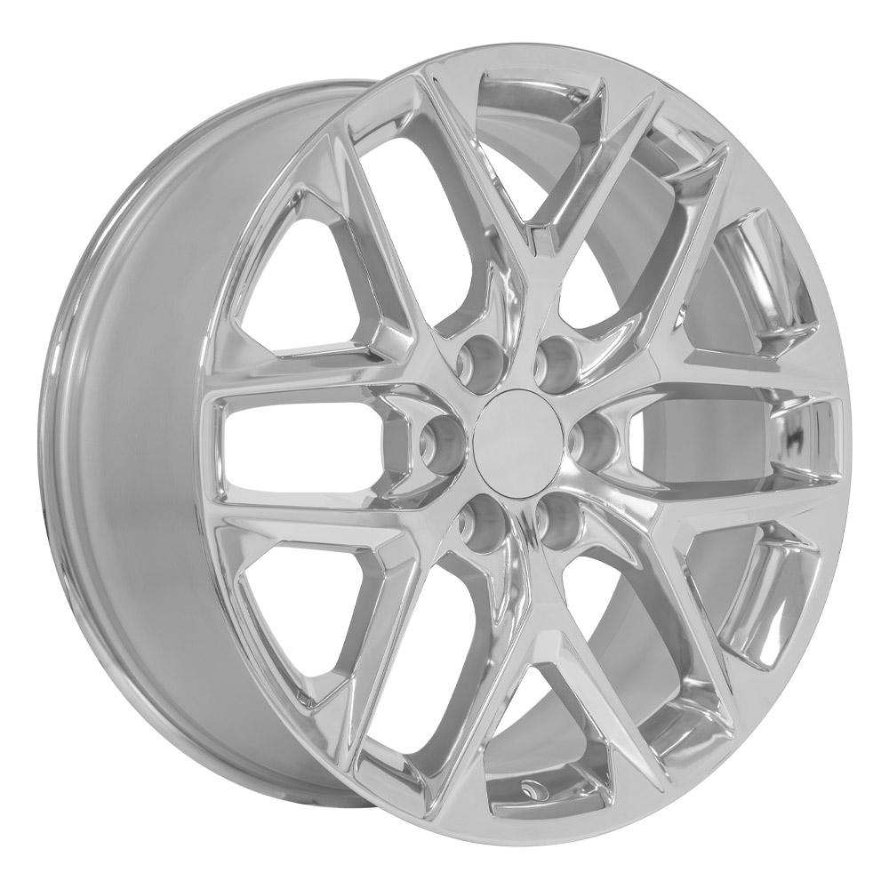 OE Wheels CV62 22x9 6x139.7 28et Chrome Wheel - View 3