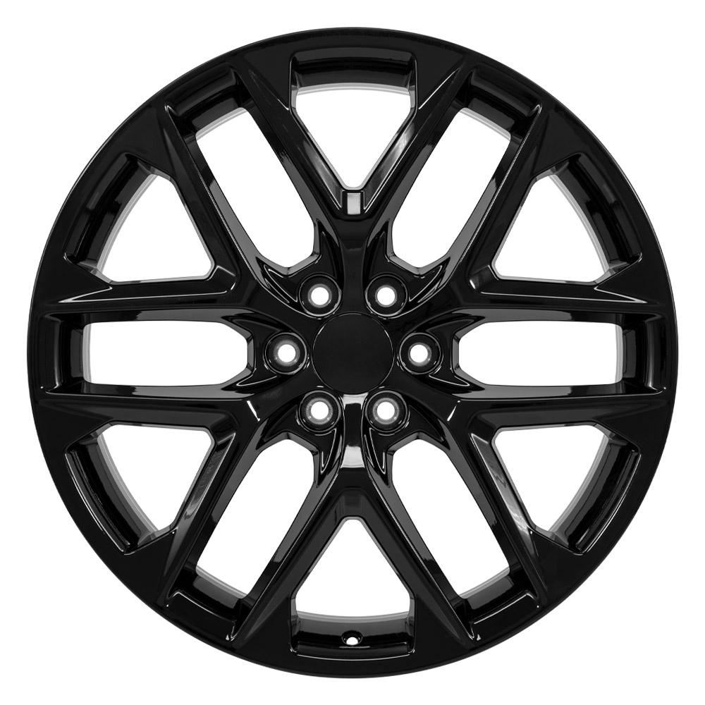 OE Wheels CV62 24x10 6x139.7 28et Gloss Black Wheel - View 2