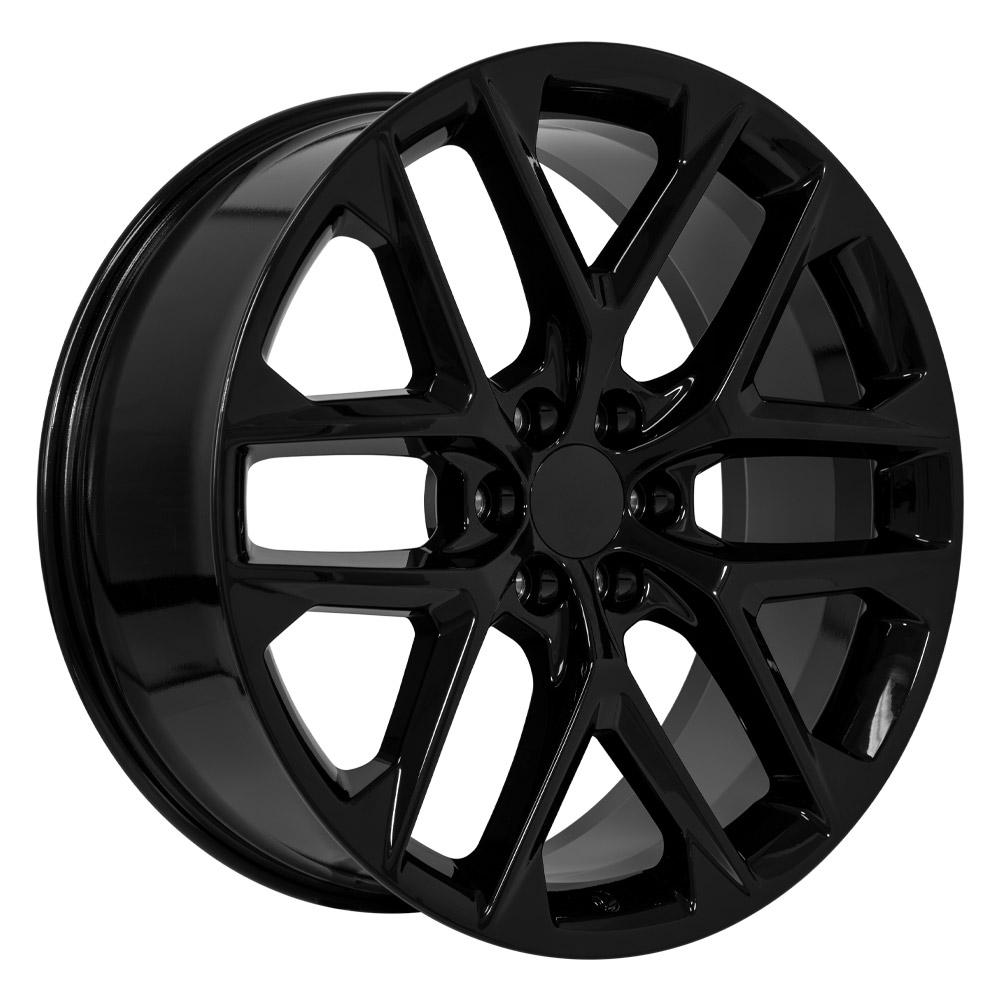 OE Wheels CV62 24x10 6x139.7 28et Gloss Black Wheel - View 3