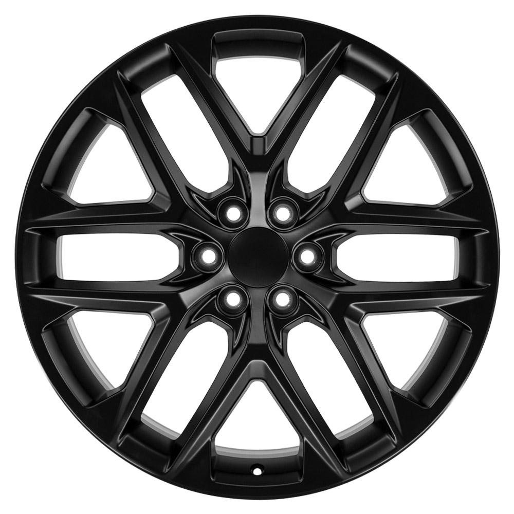 OE Wheels CV62 24x10 6x139.7 28et Satin Black Wheel - View 2