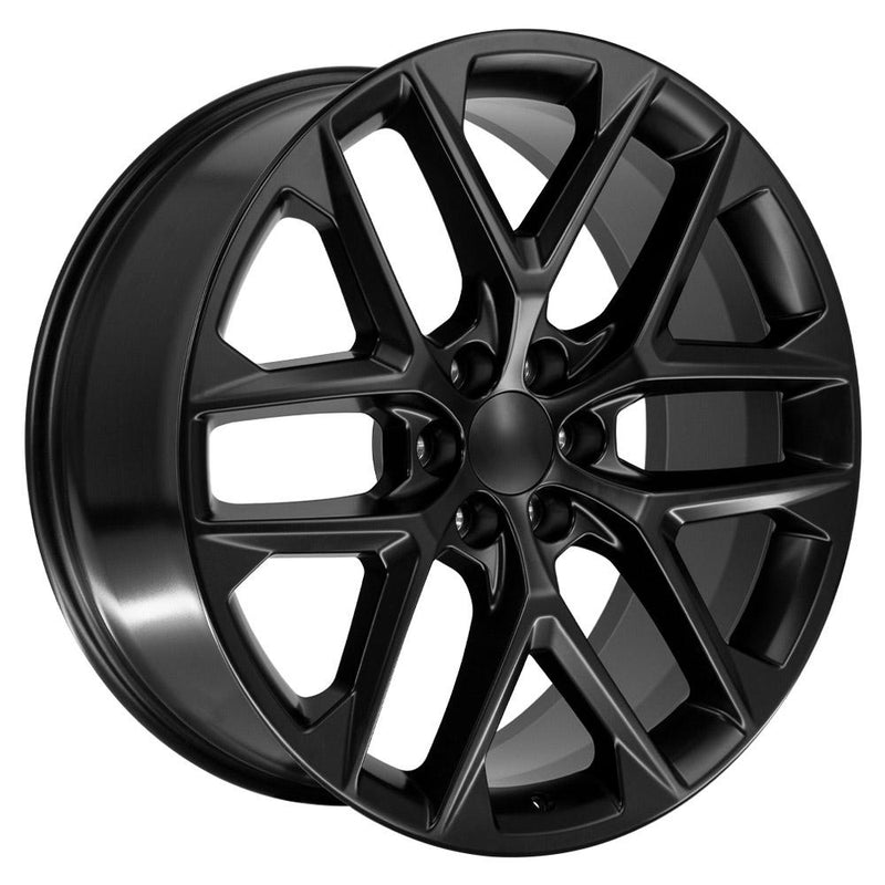 OE Wheels CV62 24x10 6x139.7 28et Satin Black Wheel - View 3