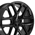 OE Wheels CV62 24x10 6x139.7 28et Satin Black Wheel
