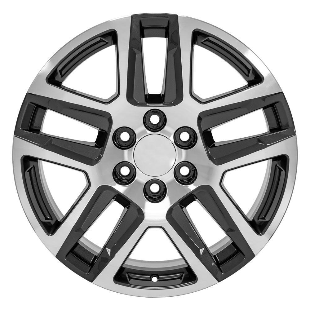 OE Wheels CV63 20x9 6x139.7 28et Gloss Gunmetal Machined Wheel - View 2