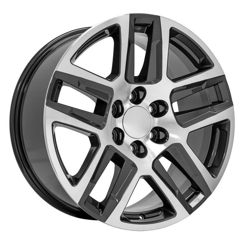 OE Wheels CV63 20x9 6x139.7 28et Gloss Gunmetal Machined Wheel - View 3