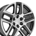 OE Wheels CV63 20x9 6x139.7 28et Gloss Gunmetal Machined Wheel