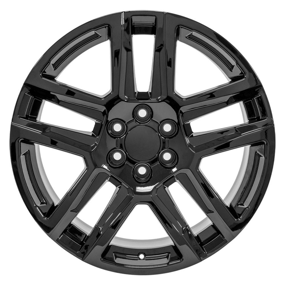OE Wheels CV63 22x9 6x139.7 28et Gloss Black Wheel - View 2