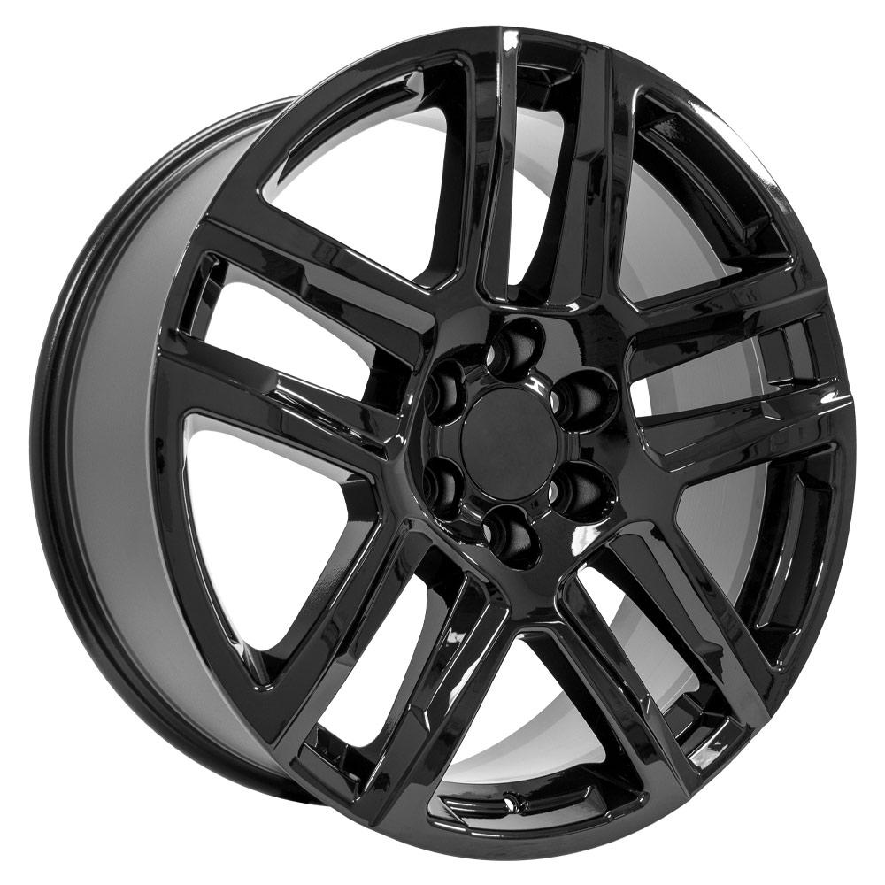 OE Wheels CV63 22x9 6x139.7 28et Gloss Black Wheel - View 3