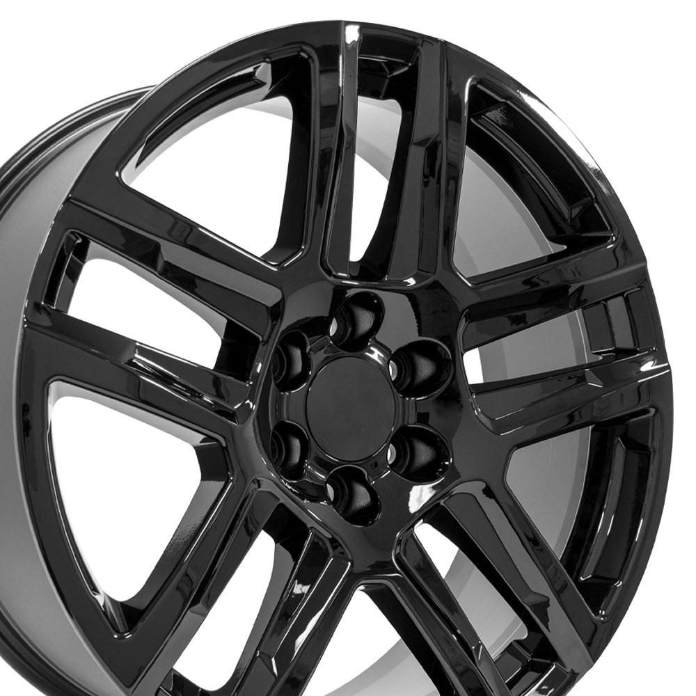 OE Wheels CV63 22x9 6x139.7 28et Gloss Black Wheel
