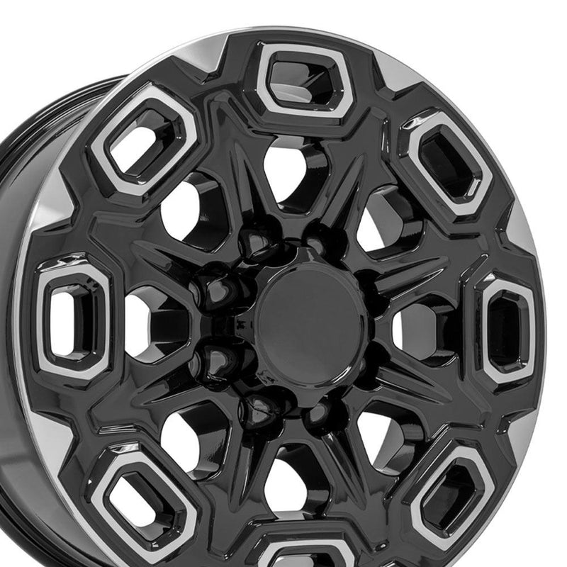 OE Wheels CV64B 20x8.5 8x180 47et Gloss Black Machined Wheel