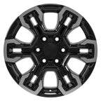 OE Wheels CV65 18x8.5 6x139.7 26et Gloss Black Machined Wheel - View 2