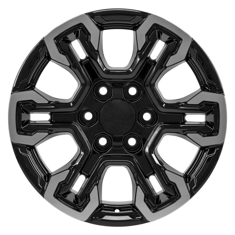 OE Wheels CV65 18x8.5 6x139.7 26et Gloss Black Machined Wheel - View 2
