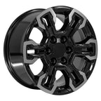 OE Wheels CV65 18x8.5 6x139.7 26et Gloss Black Machined Wheel - View 3
