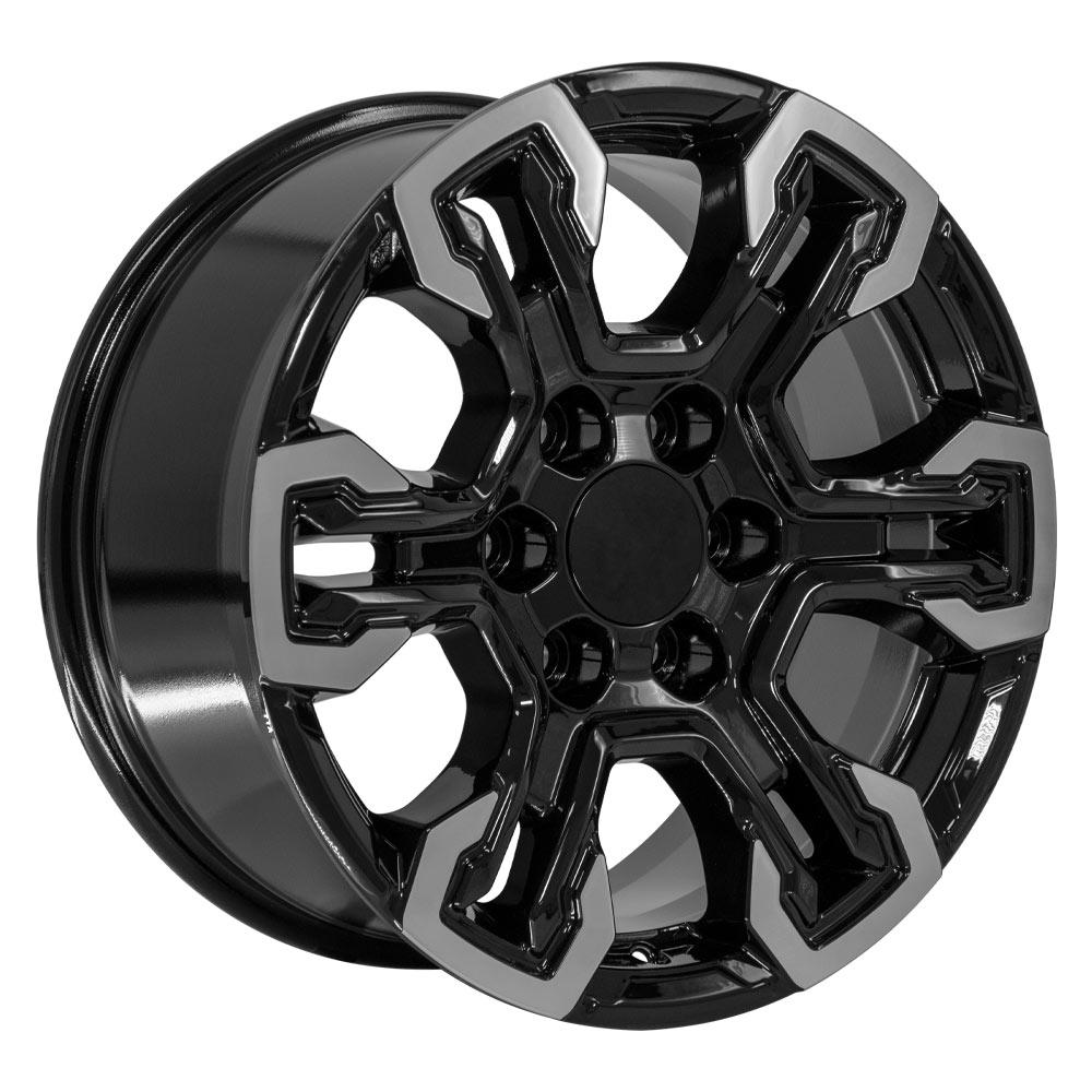 OE Wheels CV65 18x8.5 6x139.7 26et Gloss Black Machined Wheel - View 3
