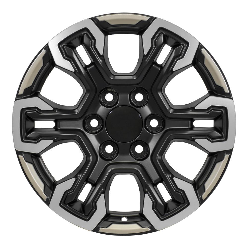 OE Wheels CV65 18x8.5 6x139.7 26et Satin Black Machined Face - Two Tone Wheel - View 2